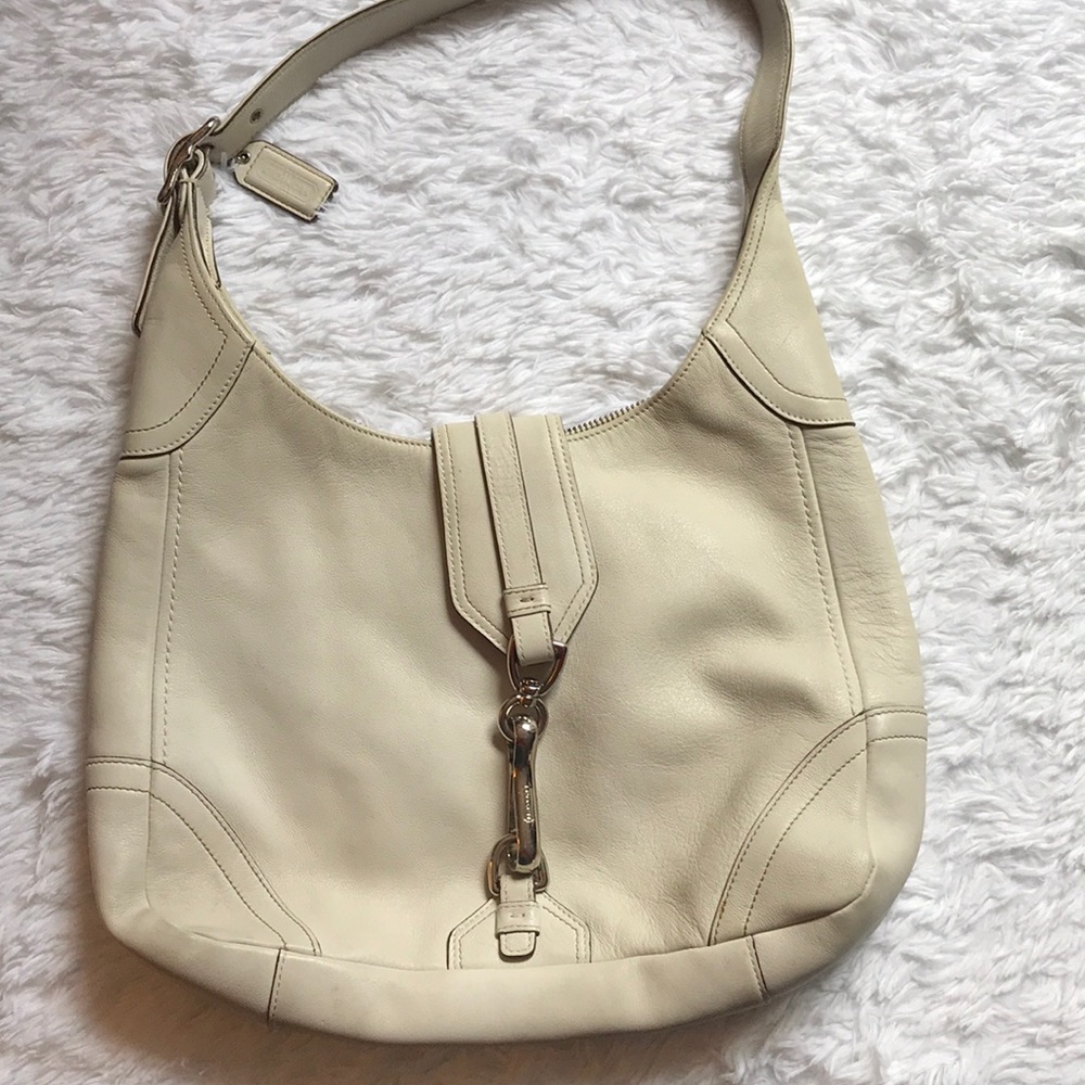 Leather Coach handbag
